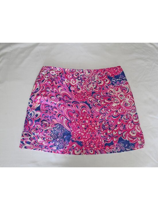 Lilly Pulitzer Dresses & Skirts - LILLY PULITZER SKIRT LADIES PINK PURPLE BLUE OUTDOOR FLORAL SIZE 6